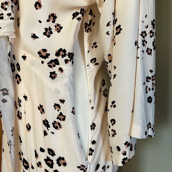 Stillwater Leopard Waterfall Maxi Dress S - Picture 10 of 11